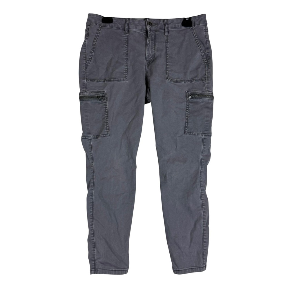 A.n.a A New Approach Pants Womens 29/8 Gray Cargo Skinny Ankle Twill Pockets